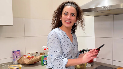 German Milf Next Door Does EroCom Sex Meeting In Her Kitchen