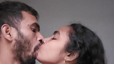 Indian husband wife passionate kissing fucking