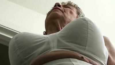 Strip poker with step-grandma reaps unexpected reward
