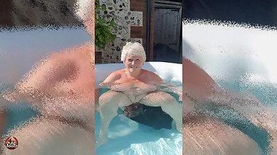Lesbian Hot Tub Tit Fest!