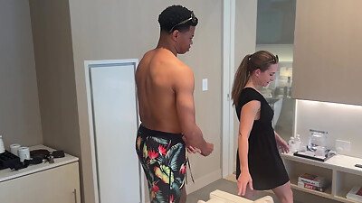 MILFs Rooftop Pool Meet W BBC - Deepthroat, Anal, Creampie